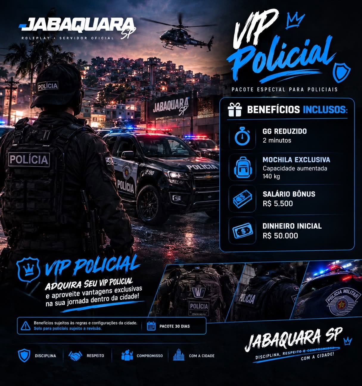 VIP POLICIAL — BENEFÍCIOS EXCLUSIVOS   JABAQUARA SP | PACOTE ESPECIAL PARA POLICIAIS